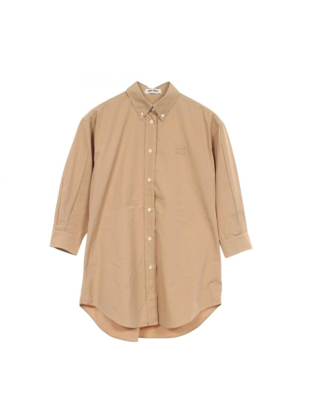 Miu Miu Logo Cotton Shirt